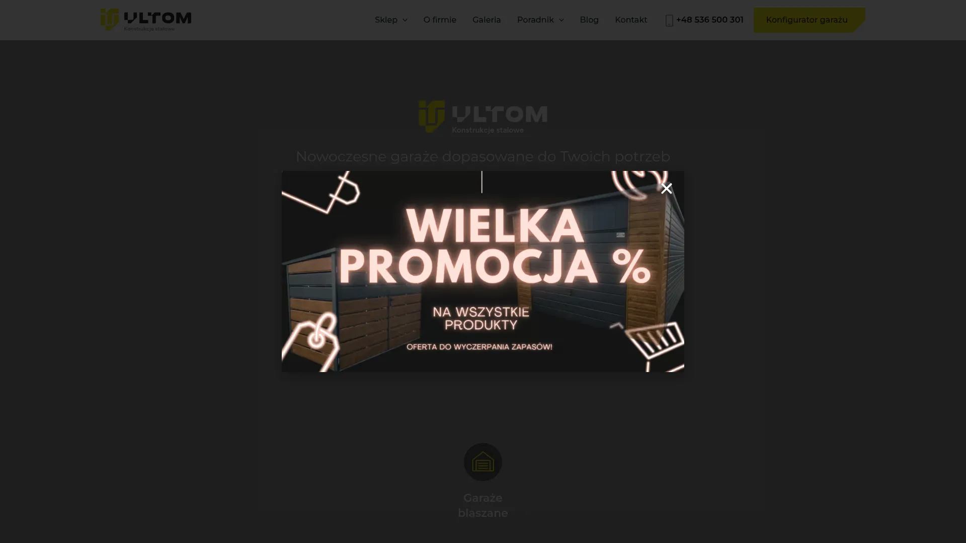 ultom-garaze.pl screenshot